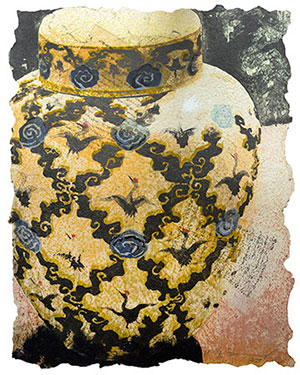 Daniel Kelly cranes vase